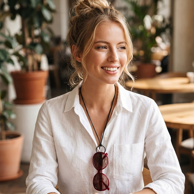 국산 핸드메이드 길이조정 가죽 줄 안경 목걸이 남자 여자 돋보기 선글라스 홀더 리테이너 펜던트 어저스트