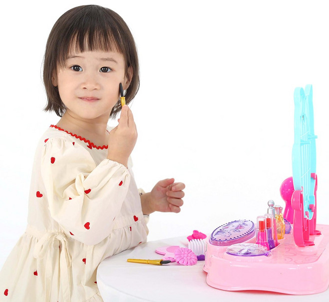 유아화장대 약 16종 장난감화장대 유아용화장대장난감 화장놀이세트, 1세트, 혼합색상