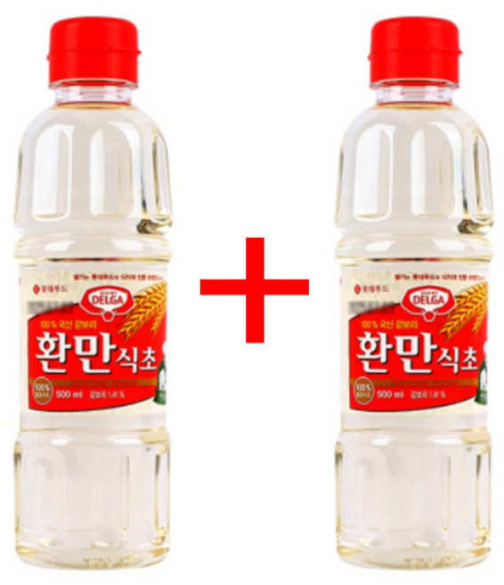 롯데 환만식초, 500ml, 2개