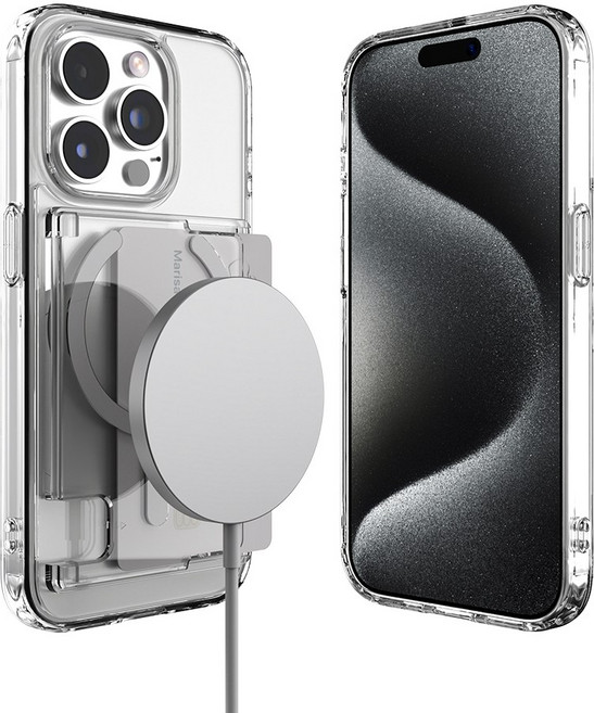 니케 올인원 라이트 아이폰 맥세이프 카드 지갑 수납 케이스 클리어 투명