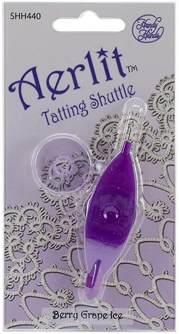 Handy Hands Aerlit Tatting Shuttle 2개의 보빈 포함 - SHH440 베리 그레이프 아이스 188220 3558813424