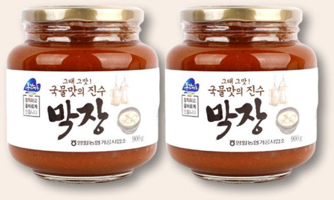 영월농협 동강마루 전통 막장 900g x 2병 / 구수한 밥도둑 된장양념 세트, 2개