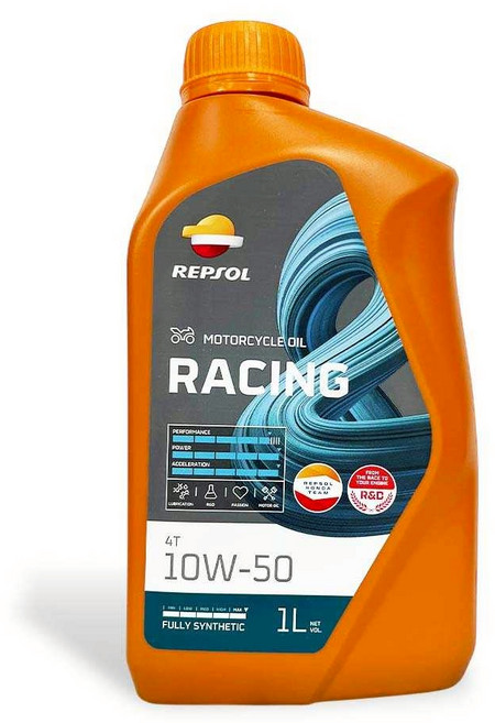 REPSOL 摩托車機油 1L 全合成, 1個, RACING 10W50