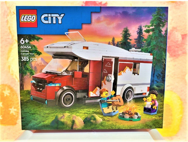 레고 시티 60454 휴가용 어드벤처 캠핑밴-국내출발, 레고 60454 휴가용 어드벤처 캠핑밴 시티 선물 블럭, 1개