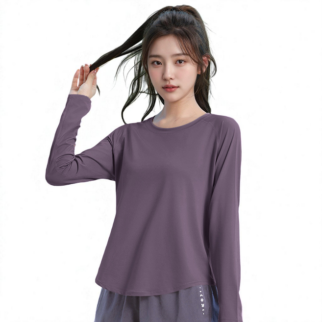 에이프릴랩스 여성 요가 트레이닝복 운동복 상의 긴팔 티셔츠