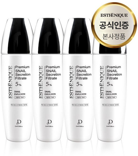 데이셀 에스테니끄 주름개선 탄력 피부노화 도움 달팽이 에멀전 150ml, 4개