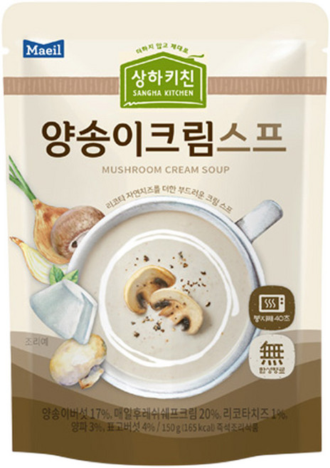 매일 상하키친 양송이크림스프 150G 9팩, 9개