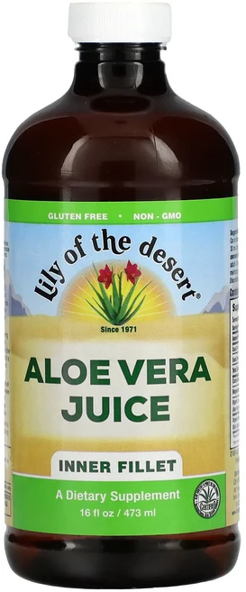 Lily of the Desert 알로에베라즙 내부 과육 사용 473ml(16fl oz), Lily of the Desert 알로에 ..., 1개, 473ml