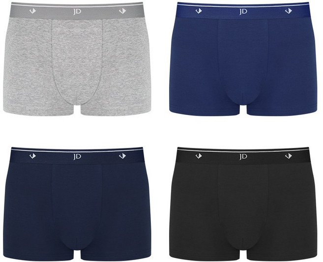 제임스딘 남성용 스트레치 코튼 디럭스 사각 드로즈 팬티 4종세트