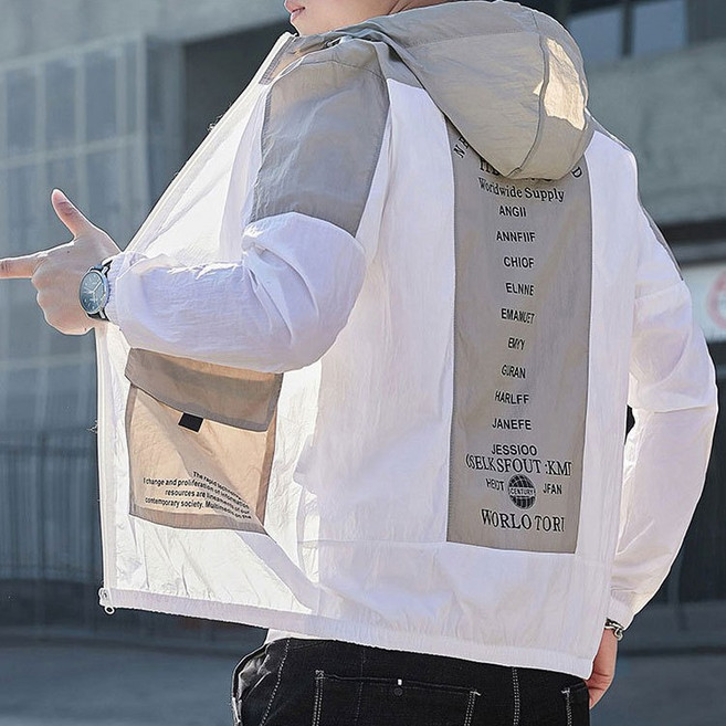 스타일닥터 남성 여름 잠바 초경량 바람막이 케주얼 후드 집업 자켓