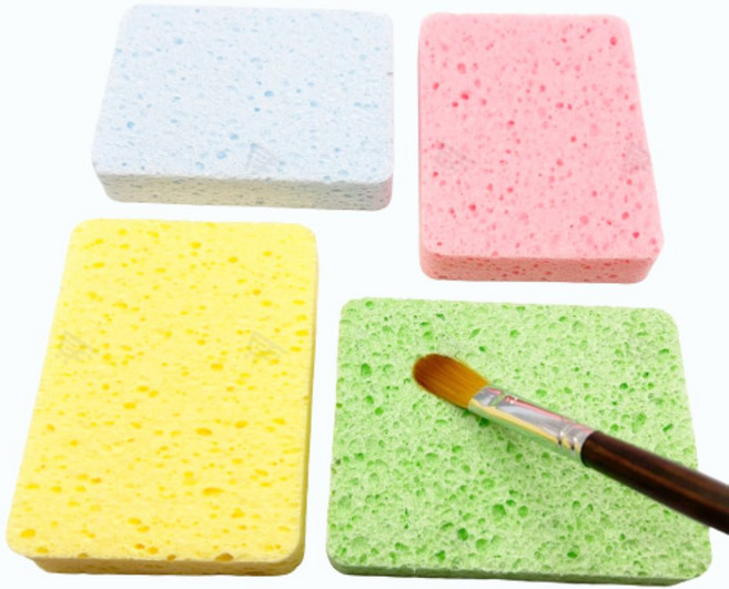 다용도 스폰지 탄력 채색 문센 준비 수채화 습식 미술도구 물조절 스펀지, 스폰지만1P