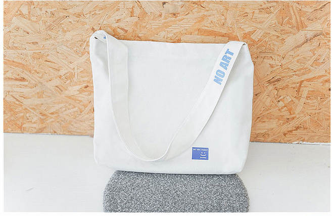 에너비아 하라주쿠 스마일 에코백 여성 학생 크로스백 숄더백 천가방 보조가방