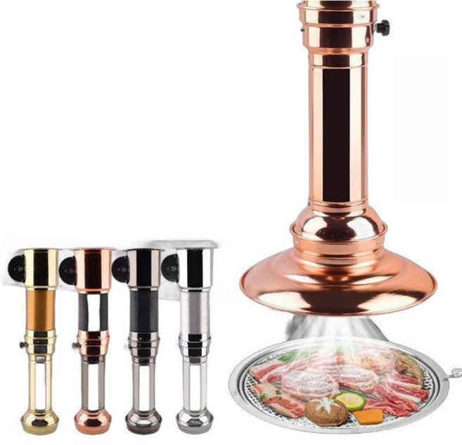 고기집 환풍기 후드팬 연기 배출 배기관 냄새제거 고깃집 환풍팬 흡입팬 자바라 닥트, 31 30cm 황금색 후드