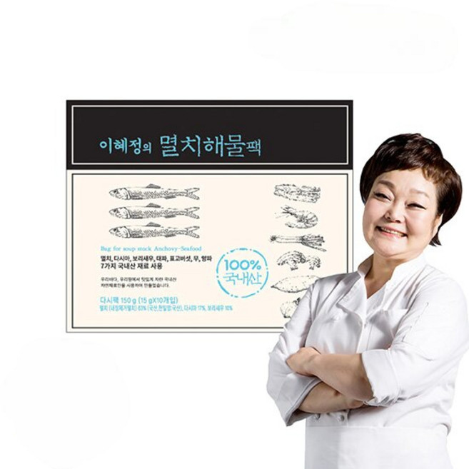 키친스토리 빅마마 이혜정의 멸치해물다시팩 150g, 2개