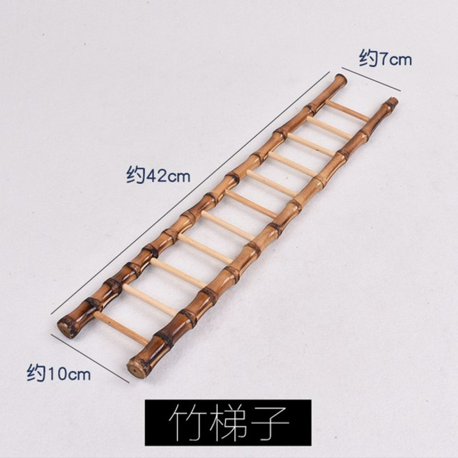 인테리어 미니 지게 공예품선물 전통 기념품, 대나무 사다리