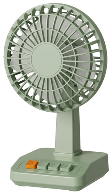YINUO 탁상용 휴대용 미니 무선 사무실 캠핑 선풍기 소형, 그린, DQ-281