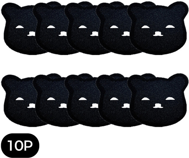 생활친구 반려동물 털 제거 세탁볼, 10개, 블랙