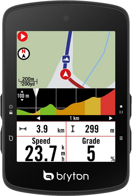 브라이튼 라이더 S510 자전거 속도계, 1개, 블랙