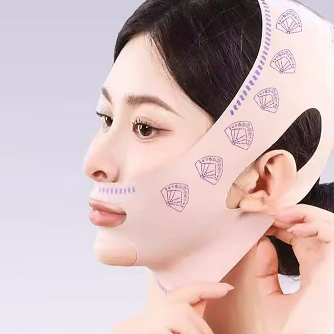 모든 브이 리프팅 밴드 이중턱 얼굴붓기 턱선 브이라인 턱살 슬림 작은얼굴 땡기미, 1개