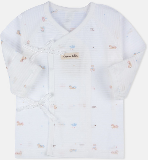 오가닉붐 병오해 붉은 말띠 여름용 배냇저고리