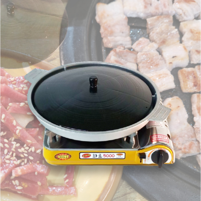 맥반석 솥뚜껑 삼겹살 고기 불판 무쇠 주물팬 가정용 업소용 30 32 35, 1개