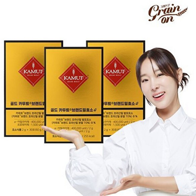 그레인온 골드 카무트 효소 G, 60g, 3박스
