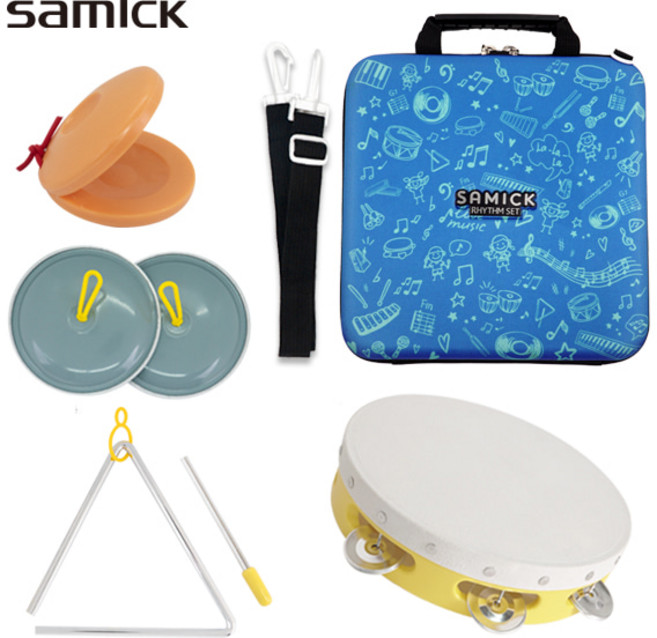 삼익 NSR-E32 리듬세트 악기세트 교육용 교재용 악기놀이, 블루, 1개