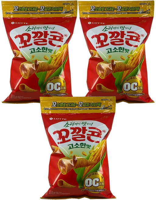 롯데 꼬깔콘 고소한맛 235g 3개