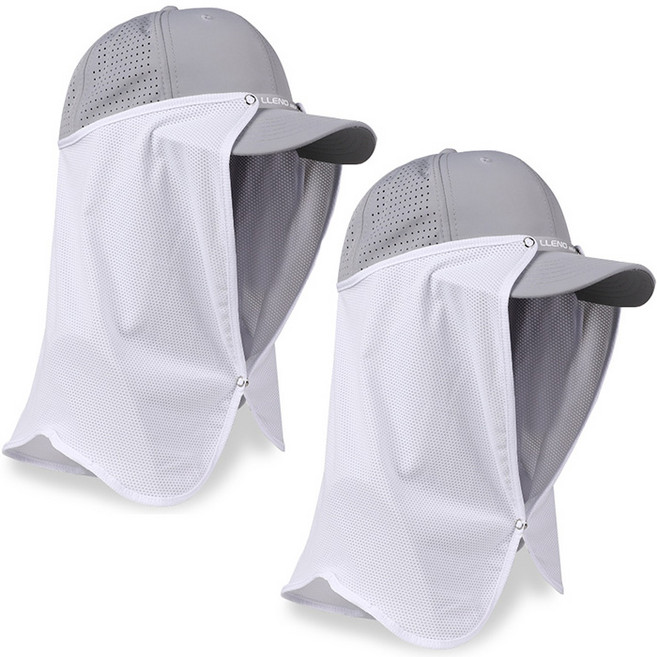 스타리프 에어쿨 CS5 얼굴 햇빛가리개, 화이트, 2개