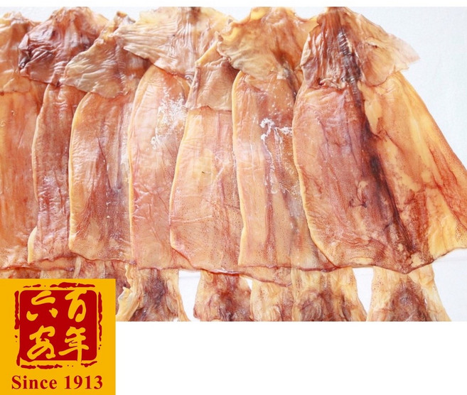 【六安堂】阿根廷極品大魷魚(一包2隻入) 超過3兩 新鮮乾貨 煲湯 乾魷魚, 1個
