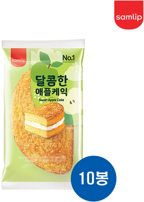 삼립 달콤한 애플케익, 10개, 90g