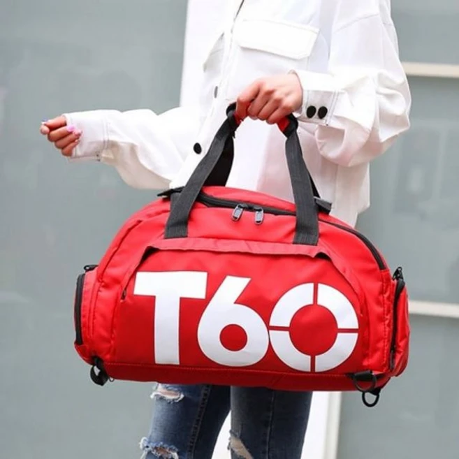 레포츠 레드화이트 더플백 헬스가방 백팩 T60 스포츠_mdcare26, 본상품선택, 1개 - 쿠팡