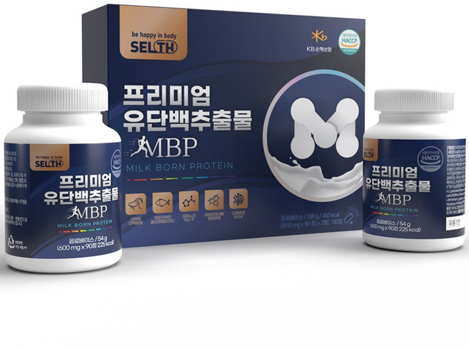 프리미엄 유단백추출물 MBP 알약 500mg 180정, 90정, 6개