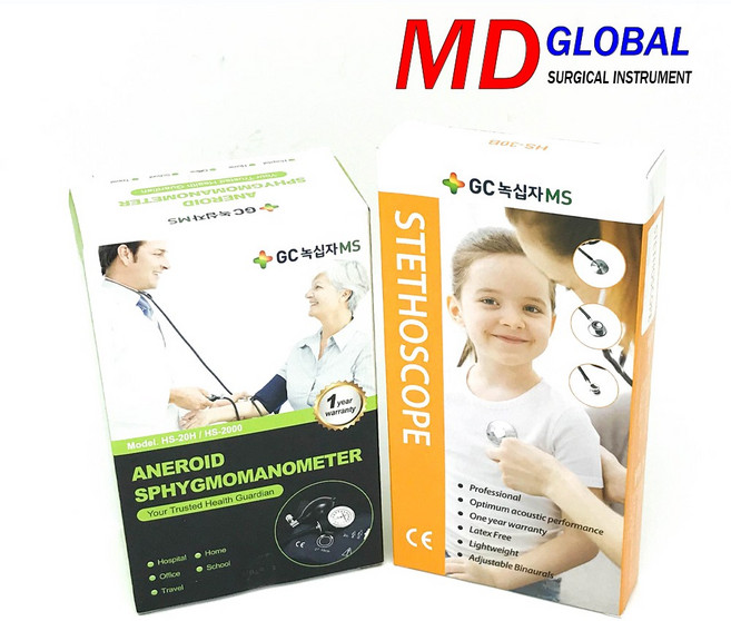 녹십자 아네로이드 혈압계+청진기 양면 세트, 단품, 1개