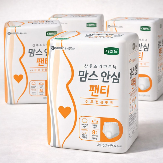 디펜드 맘스안심팬티 오버나이트 산모전용팬티, 4개, 8매