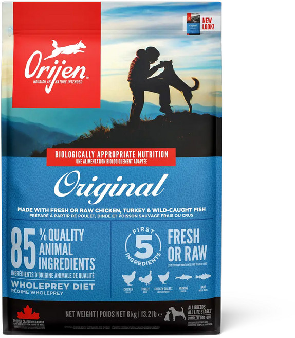 Orijen 歐睿健 台灣公司貨 成犬 無穀配方 乾飼料, 鮮雞, 6kg, 1袋