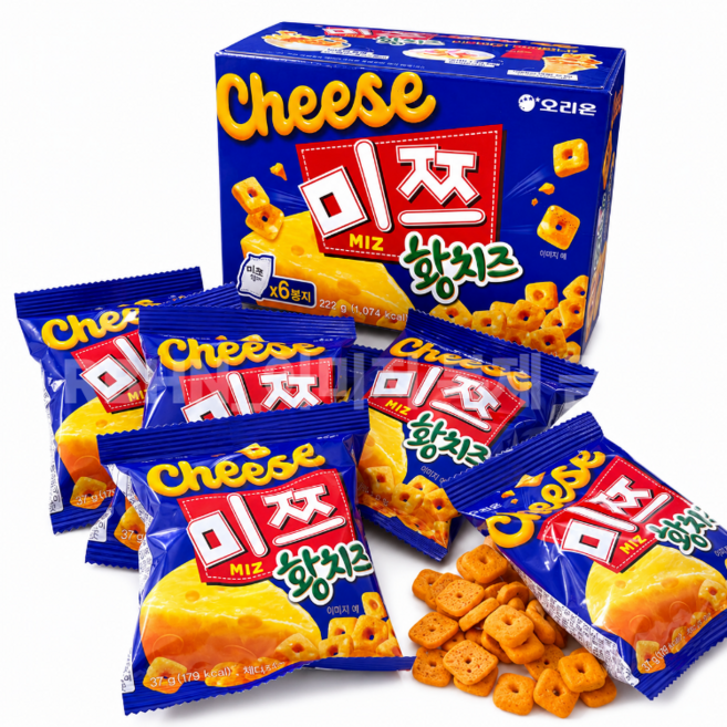 5위 - 오리온 미쯔 황치즈 미쯔신상맛, 37g, 6개