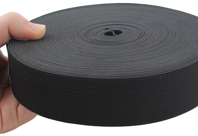 Joeunmall 허리 고무밴드 40mm 고무줄 16M(18마), 40mm-블랙(18마), 1개