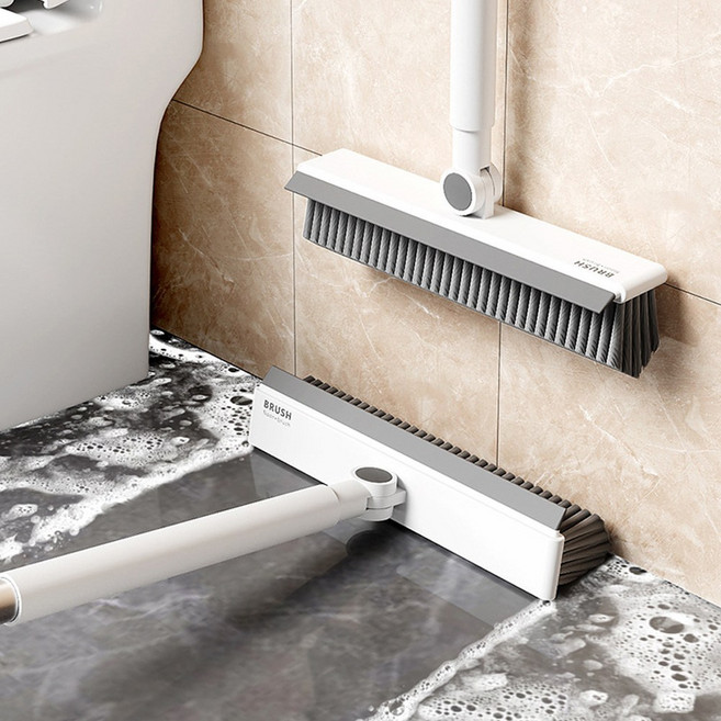 욕실 회전청소솔 바닥 타일 틈새 V자형 브러쉬, 화이트, 상세페이지 참조