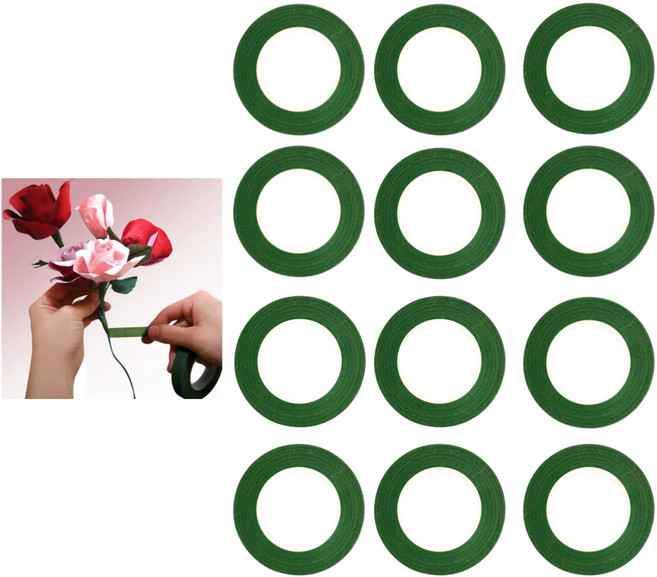 더쏠 그린테이프 플로리스트 꽃꽂이 재료 12롤