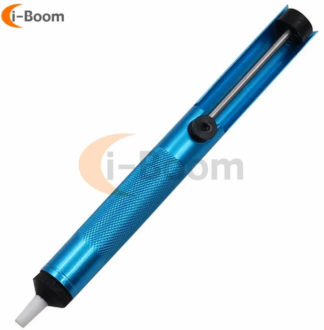 납땜 주석 제거기 알루미늄 펌프 흡입 건 빨판 진공 인두 용접 도구, 01 Royal blue