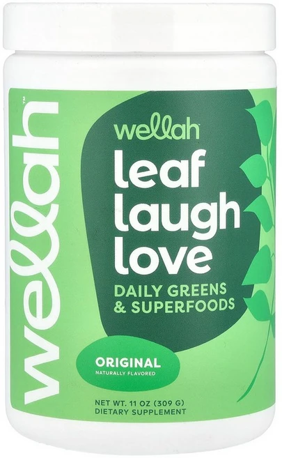 웰라 Wellah Leaf Lough Love 데일리 그린 및 슈퍼 푸드 오리지널 309g11oz123791원산지:기타, 1개 - 쿠팡