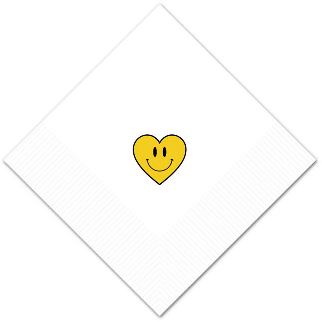 네모냅킨 3천매, 하트백색, 1세트, 3000개