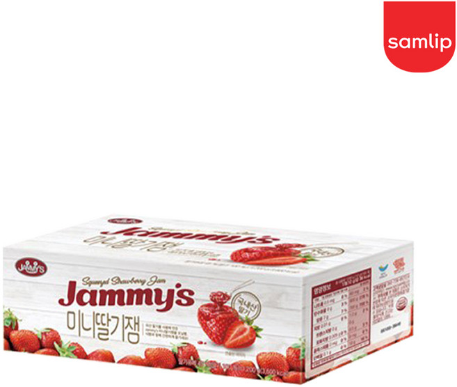 삼립 미니딸기잼 박스, 12g, 100개