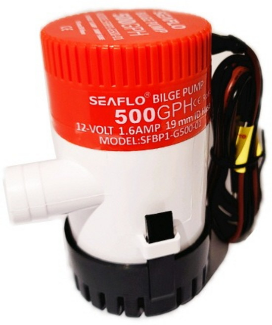 SEAFLO 수동 빌지펌프 DC12V 500GPH 사용호스내경 3/4인치(19mm)