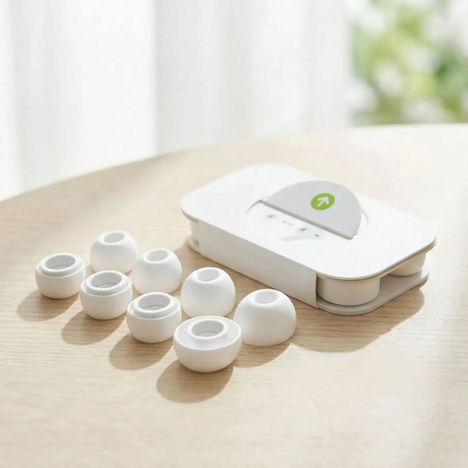 애플 에어팟 프로 1세대 2세대 이어팁 이어캡 M L S XS 사이즈, 2개, 화이트