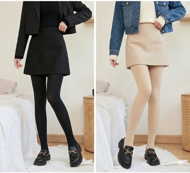 다리가 길어보이는 고탄력 약기모 보정 레깅스