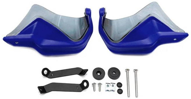 바람막이 핸들 바 커버 너클 가드 윈드 쉴드 혼다 CB CBR 650R CB650R CBR650R 2019 2020 2021 오토바이 레드 블루 핸드 손 보호, CHINA_Blue Light Smoke, 1개