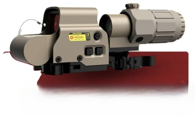 메탈 확대경 스코프 블랙실버 에어소프트건 서바이벌용품, 샌드 실버