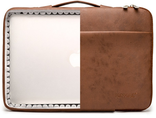 킨맥 360쉴드 노트북 파우치, 레더브라운, 1개